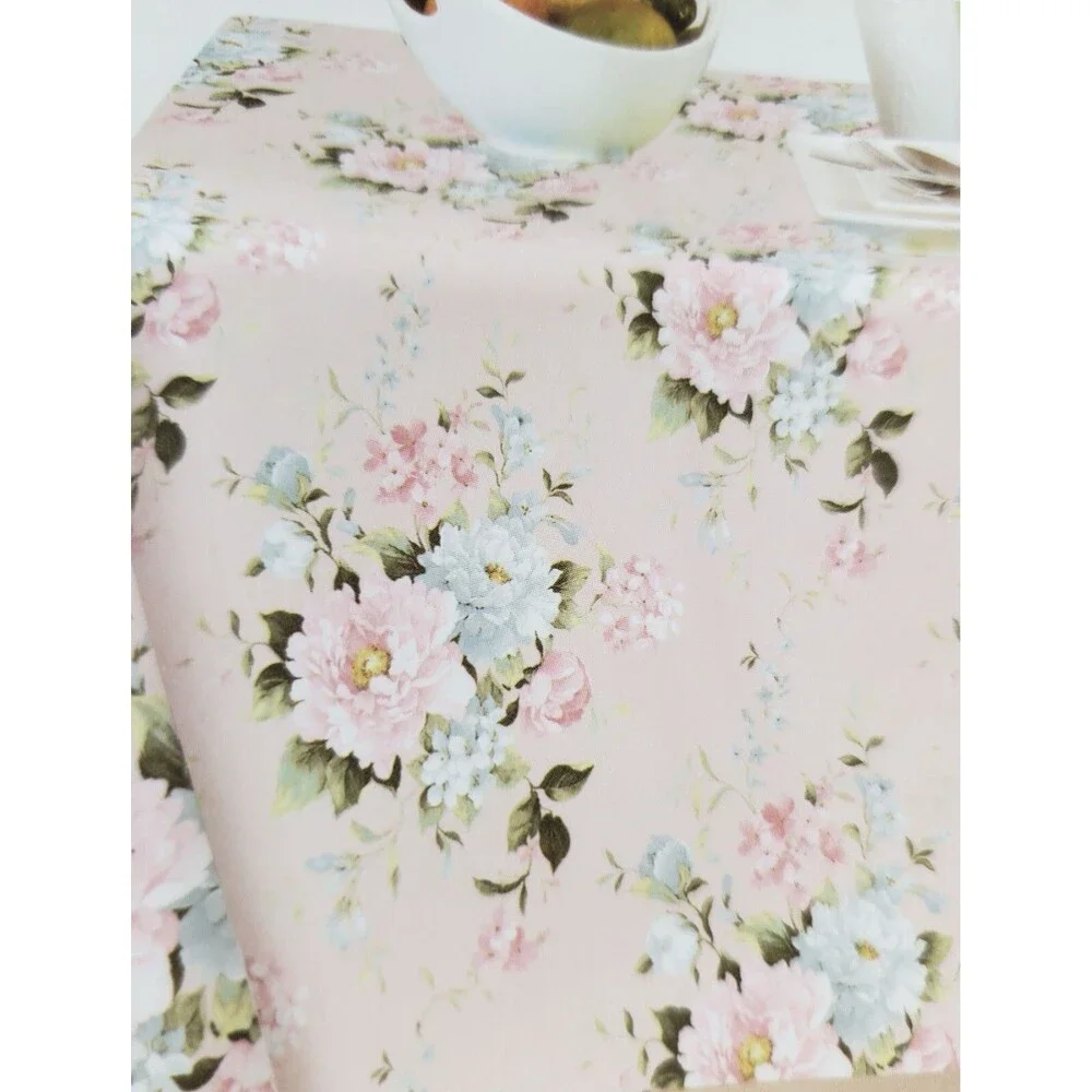 Printed Fabric Tablecloth, 60